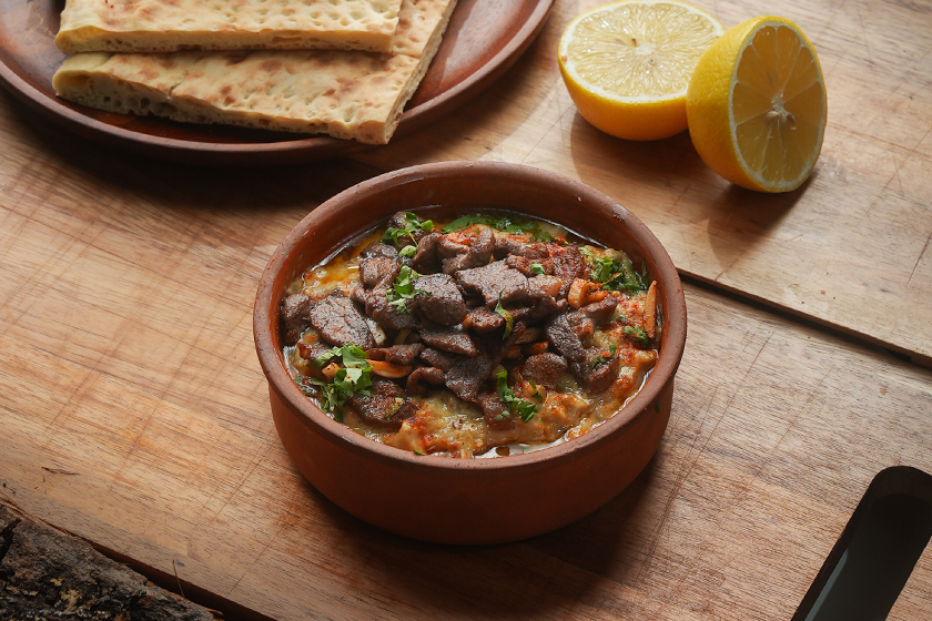 Eggplant & Mushroom Clay Pot